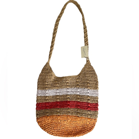 Universal Thread Goods Co. multi colored crossbody straw bag - Picture 2 of 9